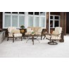 Woodard Belden Swivel Rocking Dining Arm Chair - Lifestyle with Collection