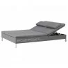 Cane-Line Rest Sunbed, Double, Incl. Grey Cane-Line Natté Cushion Set - Cane-Line Rest Sunbed, Double, Incl. Grey Cane-Line Natté Cushion Set