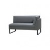 Cane-Line Flex 2-Seater Sofa, Left Module Grey