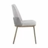 Sunpan Marie Dining Chair Belfast Heather Grey-Bravo Metal - Set of Two - Side Angle - Sunpan Marie Dining Chair Belfast Heather Grey-Bravo Metal - Set of Two - Side Angle