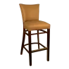 H&D Seating Fully Upholstered Back and Seat Barstool - Dark Walnut - H&D Seating Fully Upholstered Back and Seat Barstool - Dark Walnut
