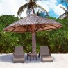 Miami Resin Wickerlook Chaise Lounge - Set - Brown