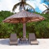 Miami Resin Wickerlook Chaise Lounge - Set - Brown