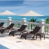 Miami Resin Wickerlook Chaise Lounge - Set - Brown