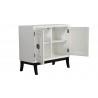 Alpine Furniture Zen Accent Chest in White - Drawers Opened