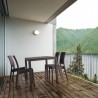 rlando Wickerlook Square Dining Set - Brown