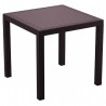 Orlando Resin Wickerlook Square Dining Table - Brown