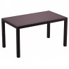 Orlando Wickerlook Rectangle Dining Table 55 inch - Brown - Side Angled