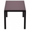 Orlando Wickerlook Rectangle Dining Table 55 inch - Brown