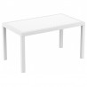 Orlando Wickerlook Rectangle Dining Table 55 inch - White - Angled