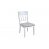 Alpine Furniture Donham Side Chairs in White - Set of Two  - Front Side Angle