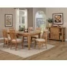 Alpine Furniture Aspen Extension Dining Table With Butterfly Leaf In Antique Natural - Lifestyle - Alpine Furniture Aspen Extension Dining Table With Butterfly Leaf In Antique Natural - Lifestyle