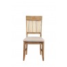 Alpine Furniture Aspen Side Chair, Antique Natural - Set of Two - Front Angle