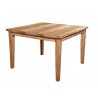 Alpine Furniture Aspen Extension Pub Table w/ Butterfly Leaf, Antique Natural - Front Side Angle