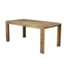 Alpine Furniture Seashore Dining Table in Antique Natural - Front Side Angle - Alpine Furniture Seashore Dining Table in Antique Natural - Front Side Angle