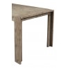 Alpine Furniture Seashore Fixed Top Dining Table in Antique Natural - Leg Close-up