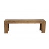 Alpine Furniture Newberry Bench in Salvaged Grey/Weathered Natural - Front