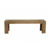 Alpine Furniture Newberry Bench in Salvaged Grey/Weathered Natural - Front - Alpine Furniture Newberry Bench in Salvaged Grey/Weathered Natural - Front