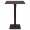Riva Werzalit Top Square Bar Height Table Brown 27.5 inch - Front