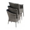Hospitality Rattan Patio Ultra Stackable Woven Armchair With Cushion 