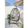 Hospitality Rattan Patio Ultra Hanging Chair with Stand  - Hospitality Rattan Patio Ultra Hanging Chair with Stand 