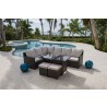Hospitality Rattan Patio Ultra 5-Piece Sectional Dining Set with Cushions 003