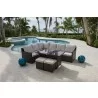Hospitality Rattan Patio Ultra 5-Piece Sectional Dining Set with Cushions 003 - Hospitality Rattan Patio Ultra 5-Piece Sectional Dining Set with Cushions 003