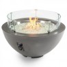 Outdoor Greatroom Company 30" Cove Gas Fire Pit Midnight Mist Glass