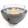 Outdoor Greatroom Company 30" Cove Gas Fire Pit Midnight Mist in Glass