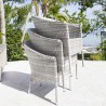 Hospitality Rattan Patio Athens Woven Armchair with Cushion Set