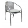 Hospitality Rattan Patio Athens Stackable Woven Armchair With Cushion