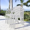 Hospitality Rattan Patio Athens Stackable Woven Armchair Set