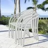 Hospitality Rattan Patio Athens Stackable Woven Armchair Set - Hospitality Rattan Patio Athens Stackable Woven Armchair Set