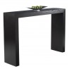 Sunpan Arch Console Table- Mahogany - Side Angle