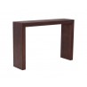 Sunpan Arch Console Table- Mahogany - Front Side Angle