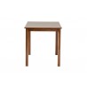 Baxton Studio Eveline Modern Walnut Brown Finished Wood 43-Inch Dining Table - Side Angle