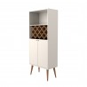 Utopia 10 Bottle Wine Rack China Storage Closet with 4 Shelves in Off White
