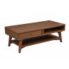 Alpine Furniture Flynn Coffee Table, Acorn - Front Side Angle