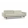 Innovation Living Dublexo Sofa With Arms in Mixed Dance Natural - Angled Semi-Folded - Innovation Living Dublexo Sofa With Arms in Mixed Dance Natural - Angled Semi-Folded