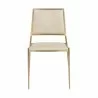 Sunpan Odilia Stackable Dining Chair Bravo Cream - Front Angle - Sunpan Odilia Stackable Dining Chair Bravo Cream - Front Angle
