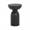 Sunpan Goya End Table - Black - Front Angle