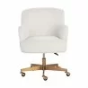 Sunpan Karina Office Chair Copenhagen White - Front Angle - Sunpan Karina Office Chair Copenhagen White - Front Angle