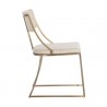 Sunpan Makena Dining Chair Monument Oatmeal - Side Angle