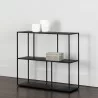 Sunpan Eiffel Low Bookcase - Black in Medium - Lifestyle - Sunpan Eiffel Low Bookcase - Black in Medium - Lifestyle