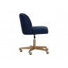 Sunpan Kenna Office Chair Belfast Navy - Side Angle