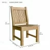 Sahara Dining Chair- dimension - Sahara Dining Chair- dimension