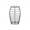 Woodard Latitude Side Table - Angled and Zoomed