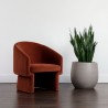 Sunpan Lauryn Lounge Chair Meg Rust - Lifestyle