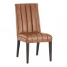 Sunpan Heath Dining Chair in Marseille Camel Leather - Set of Two - Front Side Angle