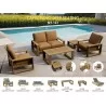 Anderson Teak Capistrano 5-Piece Deep Seating Loveseat Collection 2 - Anderson Teak Capistrano 5-Piece Deep Seating Loveseat Collection 2